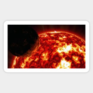 Mercury Burns - Space Sticker